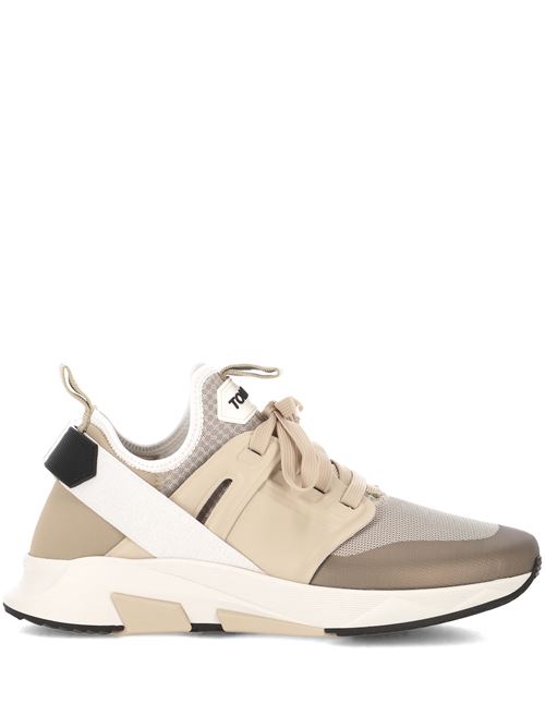 Sneakers con lacci beige chiaro TOM FORD | J1100TOF023N3JW04